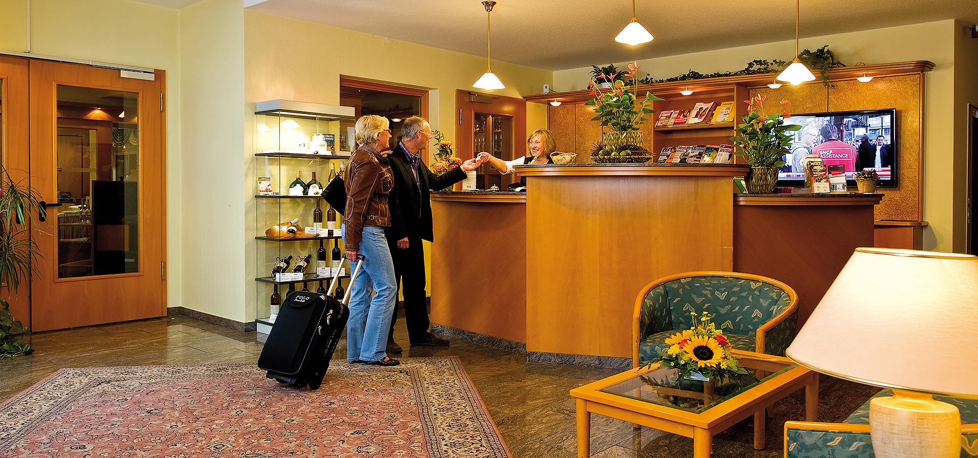 Reception and entrance hall of Hotel & Restaurant Fricke