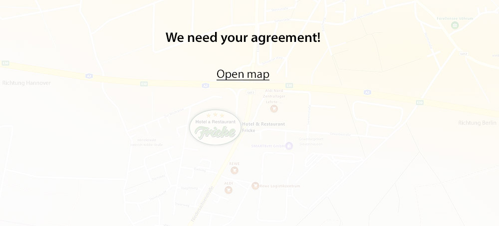 Agreement and link to Google route planner